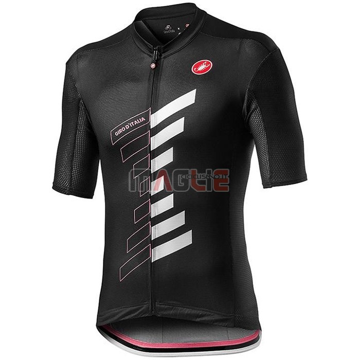 Maglia Giro d'Italia Manica Corta 2020 Nero Bianco